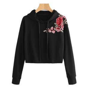 Top Deal Vente en gros Sweat à capuche épais en éponge française conçu sur mesure pour femmes Broderie moderne à la mode Nouveau tendance pour l'hiver - Product Image 2
