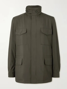 Men's Vintage Casual <b>Jacket</b> Stand <b>Collar</b> Solid Color Zipper Design with Large Pocket Spring Autumn - Product Image 4