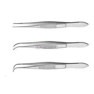 Pinzas Iris GRAEFE, Instrumentos Médicos Quirúrgicos Extra Finos Empotrados, Herramienta de Cirugía Oftálmica de Acero Inoxidable de Alta Calidad - Product Image 1