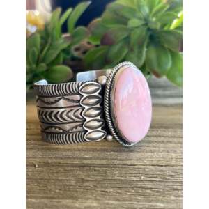 Alex Sanchez Women's Pink <b>Opal</b> & Sterling Silver Fashion Cuff <b>Bracelet</b> - Product Image 3