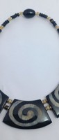 Collar de Lujo para Mujer con Dijes de Cuerno Natural Personalizados de Diseñador, Hecho a Mano, Ecológico, de 18 Pulgadas, el Más Valorado