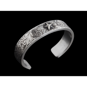 Classic Scroll & <b>Stars</b> <b>Fashion</b> Cuff Bracelet Elegant <b>Stars</b> and Scroll Design for Style & Elegance - Product Image 1