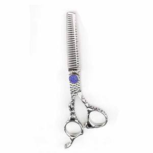 Ciseaux à effiler les cheveux de barbier à poignée Dragon 6.5 "avec lames tranchantes durables Ciseaux à effiler les cheveux antidérapants - Product Image 5