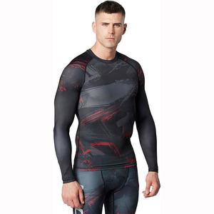 Unisex Custom Sublimation Printed Compression <b>Rash</b> Guard Jiu Jitsu Jiu Jitsu <b>Vest</b> for Surfing BJJ MMA Men's <b>Rash</b> - Product Image 6