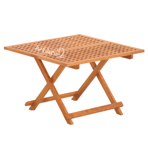 A la venta Mesa plegable de forma cuadrada Mesa de jardín de buena calidad con acabado de madera natural - Product Image 5