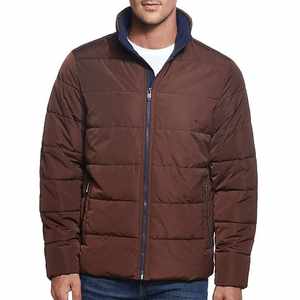 Chaqueta Acolchada Personalizada de Alta Calidad, Impermeable, con Cuello Alto y Logotipo Frontal, Diseño Moderno, Ropa Casual Elegante para Hombre - Product Image 1