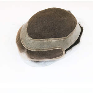 Cheveux humains Remy indiens vierges, ligne de cheveux Water Wave pour hommes, densité 100%, diverses couleurs, vente en gros d'usine - Product Image 3