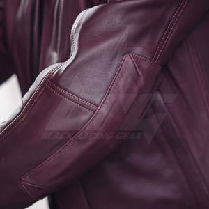 Chaqueta de moto de cuero de invierno transpirable de talla grande con cuello levantado impermeable a prueba de viento ignífugo para uso en exteriores - Product Image 5