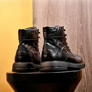 Chaussures décontractées légères avec semelle absorbant la transpiration et structure flexible, chaussures de tous les jours pour hommes, chaussures en cuir - Product Image 3