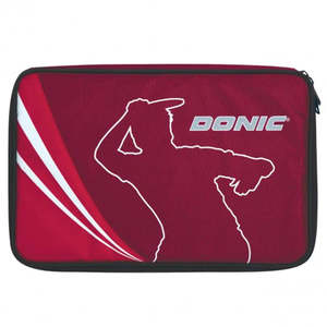 Housse de raquette de tennis de table Donic Legends Plus résistante à l'eau avec fermeture éclair, en nylon durable - Product Image 1