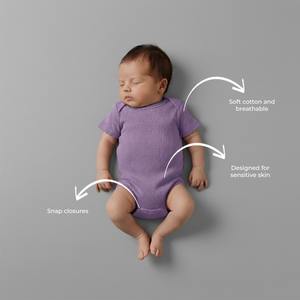 Combinaison en coton doux pour bébé, body confortable pour nourrissons et bébés, à porter au quotidien - Product Image 4