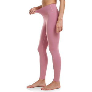 กางเกงเลกกิ้งออกกำลังกายโยคะเอวสูงคุณภาพสูงสำหรับผู้หญิง ขายส่ง พิมพ์โลโก้ตามสั่ง เอวยางยืด ดีไซน์ยกกระชับ - Product Image 2
