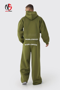 Conjunto de Sudadera con Capucha y Pantalones Deportivos de Alta Calidad, Algodón, Unisex, con Logotipo, Estilo Urbano Informal, en 2026 - Product Image 2