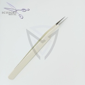 Wholesale Stainless Steel Eyelash Eyebrow <b>Tweezers</b> Straight Curved Volume Extension <b>Tweezers</b> for <b>Manicure</b> Lashes Use Pakistan - Product Image 2