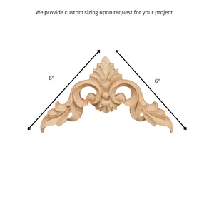 แผ่นไม้แกะสลักสำหรับตกแต่งเฟอร์นิเจอร์ไม้เนื้อแข็งหรูหราสำหรับศิลปะการปะติดเฟอร์นิเจอร์การออกแบบบ้านเหนือกาลเวลา - Product Image 2