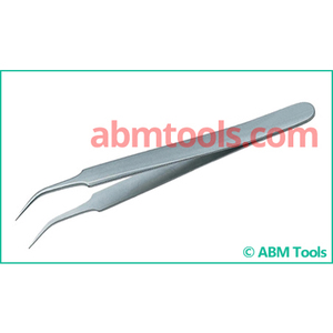 Custom-Made PATTERN NO F Non-Magnetic Stainless Steel Tweezers Toothed Tip with Plastic Handle for <b>DIY</b> Industrial Use - Product Image 2