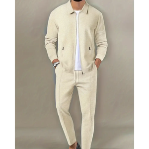 ชุดวอร์มผู้ชายแบบใหม่ ผ้าโพลีเอสเตอร์ ระบายอากาศได้ดี ออกแบบเองได้ คุณภาพสูง กางเกงวอร์มผู้ชาย - Product Image 5