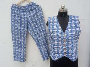 Vestido de algodón puro con estampado de bloque de mano y Media manga con hombros descubiertos para mujer, decoración Formal con Logo, cierre de botones, talla única para verano - Product Image 4