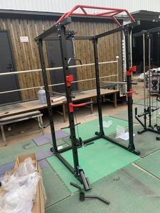 Attrezzatura per Palestra Domestica Trainer Multifunzionale Macchina Smith Fitness Power Cage Multi-Cavo Rack per Squat con Cavo Lat Pull e Crossover - Product Image 5