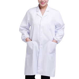 Bata de laboratorio blanca de alta calidad, algodón, poliéster, ciencia médica, médico, enfermera, uniformes de Hospital para hombres y mujeres, bata de laboratorio para enfermera - Product Image 6