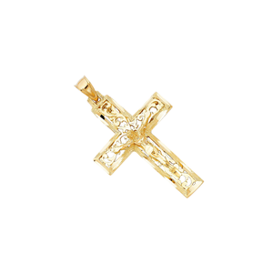 Elegante colgante de crucifijo chapado en rodio diamante circón cobre elegante Aleación de Metal cristiano hombres mujeres niños - Product Image 3