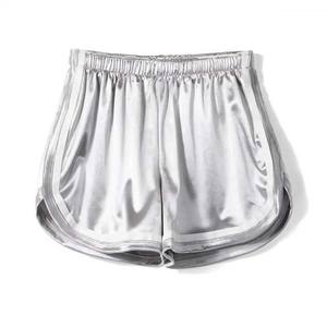 Pantalones cortos suaves de tela para mujer, Material de algodón y poliéster, cintura elástica sublimada personalizada, verano, talla única - Product Image 2