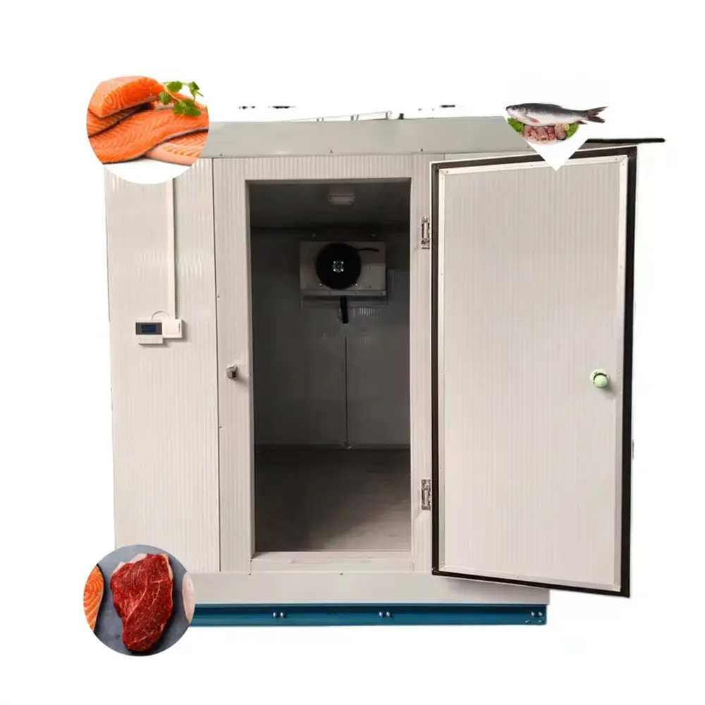 Sala de almacenamiento en frío, panel de almacenamiento en frío de pescado, congelador, refrigerador, equipo de cámara fría congelada