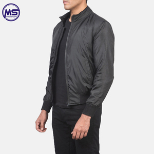 Men's Customized Logo Printing Light <b>Weight</b> Full Sleeves Bomber Jacket High Quality New Design with <b>Stand</b> Collar for Winter - Product Image 4