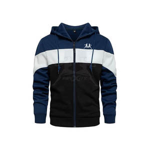 Sudadera con cremallera informal con tela suave y dobladillo acanalado para un estilo Sudadera con cremallera completa con Forro cálido - Product Image 1