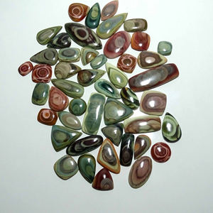 Cabujón de jaspe imperial natural, piedras preciosas de cuarzo de forma y tamaño mixtos sueltas para la fabricación de joyas - Product Image 3