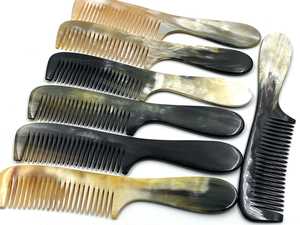 หวีฮอร์นธรรมชาติทำมือแบบชนบทกันน้ำได้ดีที่สุด-ทนทาน - Product Image 2