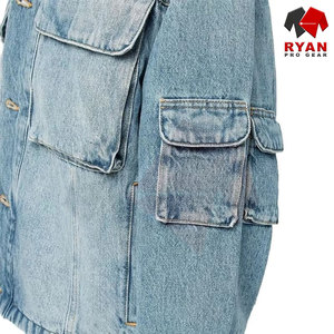 Chaqueta Vaquera para Hombre, Diseño Personalizado, Fabricación OEM/ODM, Cierre de Botones, Estilo Casual Urbano, Precio de Fábrica - Product Image 3