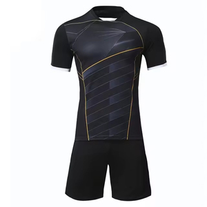Uniforme de entrenamiento deportivo de fútbol de secado rápido para hombre, uniforme de alta calidad con logotipo de impresión alta superior de Color sólido para adultos, novedad - Product Image 2
