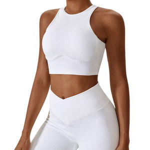 สปอร์ตบราผ้าสแปนเด็กซ์ซับเหงื่อพร้อมพิมพ์ลายถ่ายโอนความร้อนแห้งเร็วระบายอากาศได้ดี - Product Image 2