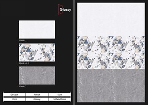 Azulejo de porcelana de tamaño personalizado de 300x600mm más vendido, azulejos de pared de cocina blancos, superficie pulida, azulejos de cerámica decorativos para el hogar - Product Image 6
