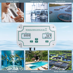 เครื่องควบคุมอุณหภูมิเครื่องวัดค่า PH EC แบบดิจิตอล, เครื่องทดสอบและจ่ายยาแบบออนไลน์ Tuya แอปสระว่ายน้ำบ่อปลา - Product Image 2
