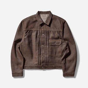 2025/2026 Trendy <b>Men's</b> Denim <b>Jacket</b> with Front Logo Eco-Friendly & Windproof Durable Organic Cotton for Casual Wear Vintage Look - Product Image 1