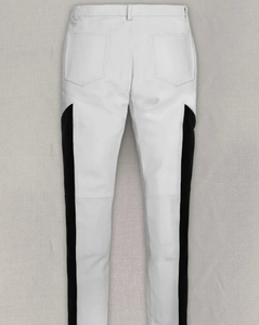 OEM Custom White Ladies Long <b>Leather</b> Biker Pant Breathable <b>Plus</b> <b>Size</b> Casual Streetwear Straight Hip Hop <b>Trousers</b> for Women - Product Image 6