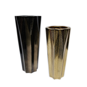 Florero de Metal de aluminio ovalado Delgado, decoración del hogar, maceta de Metal de aluminio decorativa de lujo para bodas, maceta de moda - Product Image 6