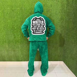 Survêtement imprimé écologique en coton, survêtement unique délavé à l'acide pour hommes, sur mesure, de haute qualité pour adultes - Product Image 3