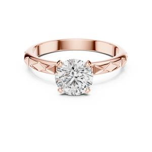 Anillo de Bodas de Oro Sólido de 14K con Diamante Cultivado en Laboratorio de 3 Quilates, Certificado IGI, 4 Puntas, EF VS1-2, Joyería de Regalo Personalizada - Product Image 4
