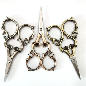 Ciseaux à broder rétro professionnels, acier inoxydable de haute qualité avec lame droite et tranchante pour la couture et le quilting - Product Image 4
