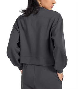 Trending Best Running Working Purpose Use Sweat Shirt Jogging Gym Wear Jogger para mujeres Winter O-Neck Collar - Product Image 3