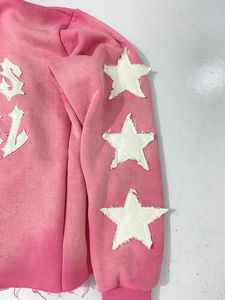 Streetwear Sweatshirts personnalisés lavés à l'acide en détresse Basics No String 100% coton Sweats à capuche et sweat-shirt baggy surdimensionnés pour hommes - Product Image 6