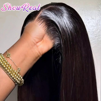 Perruque frontale HD sans colle en cheveux humains vierges vietnamiens alignés sur les cuticules, perruque Lace Front pour femmes noires