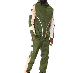 ชุดวอร์มไนลอนกันลมสำหรับผู้ชายชุดวอร์มผ้าไนลอนกันน้ำน้ำหนักเบาออกแบบโลโก้ได้ตามต้องการ - Product Image 2