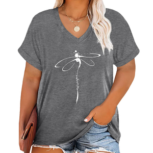 Nouveau professionnel filles grande taille personnalisé graphique Streetwear t-shirt blanc femmes coton haute qualité chemise grande taille respirant - Product Image 1