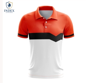 Camiseta Polo de Manga Corta para Hombre INDEX APPAREL, Diseño Geométrico con Bloques de Color, Secado Rápido, Ajuste Deportivo, Tejido de Poliéster - Product Image 4