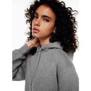 Peso Pesado 300-350 GSM 100% de lana de algodón de las mujeres sudaderas con capucha logotipo personalizado en blanco Jersey de las mujeres Sudadera con capucha - Product Image 2