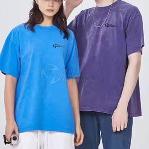 Flocon de neige lavé t-shirts nouvelle mode confortable et tendance coton flocon de neige lavé t-shirts - Product Image 5